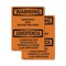 Signmission Employees Only Beyond This Point Bilingual OSHA Warning Sign, Vinyl Decal, 7in W x 10in L, 2PK OS-2PACK-WS-D-710-L-12598 - alternate 1